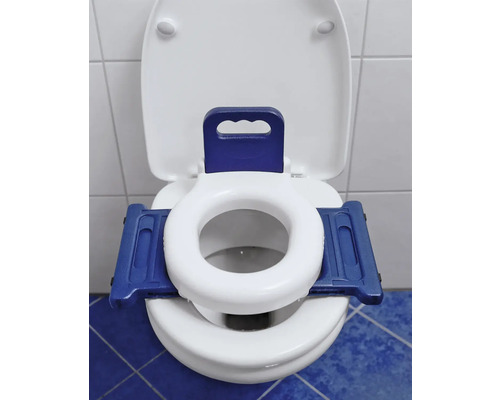 Toalettförhöjning på en toalett