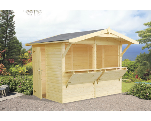 Kiosk PALMAKO Stella 5,0m² 273x190cm natur