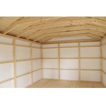Friggebod PALMAKO Ly 14,9m² (inv. 13,6m²) inkl. golv 330x452cm natur