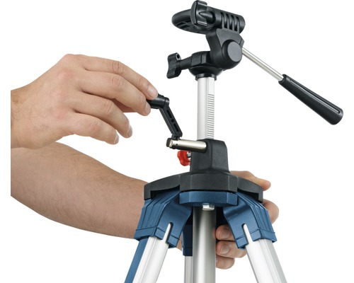 Byggnadsstativ med manuell manövrering för nivelleringsarbeten