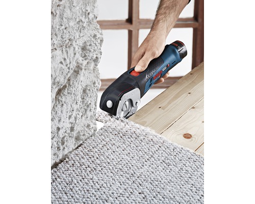 Sladdlös sax som skär matta