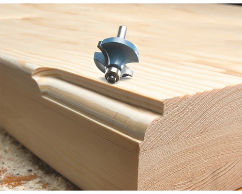 Överfräs för bearbetning av träprofiler