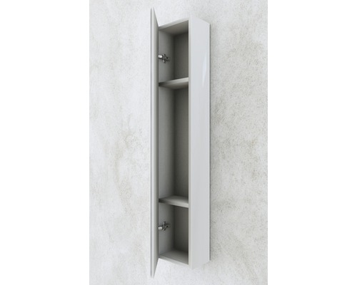 Öppet väggskåp med två hyllor