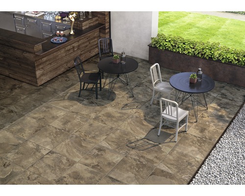 Utomhusklinker FLAIRSTONE Granitkeramik Stone brun 60 x 60 x 2 cm Utomhusklinker FLAIRSTONE Granitkeramik Stone brun 60 x 60 x 2 cm