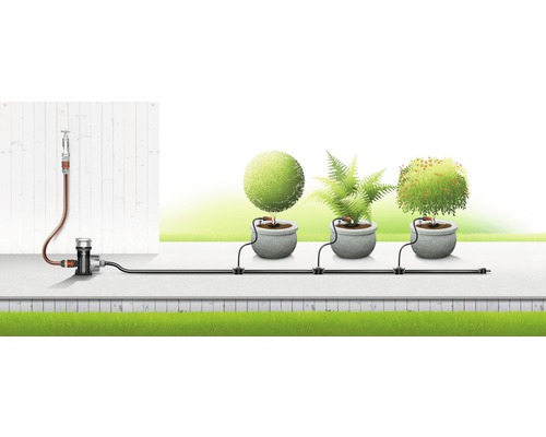 Automatiskt bevattningssystem för växter i krukor