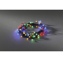 Ljusslinga med färgade lampor