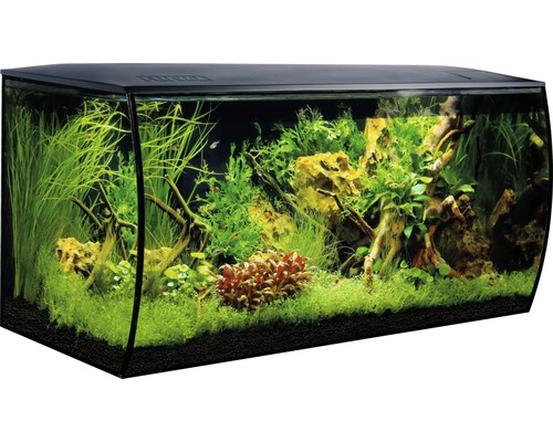 Akvarium FLUVAL Flex 123L inkl. LED-belysning, filter, underlägg ca 82x39x40cm svart