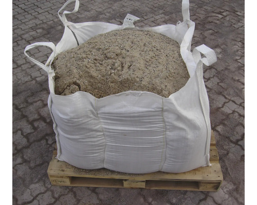 Storsäck med sand på pall
