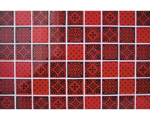 Kakelmönster med dekorativa element
