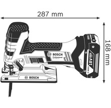 Bosch sticksåg med måtten 287 mm längd och 168 mm höjd