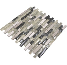 Mosaik glas med natursten XIC V1352 29,8x30,5 cm