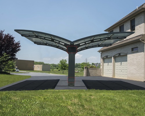 Dubbelcarport CANOPIA by Palram Arizona Breeze 5000 494,7x577,5cm grå