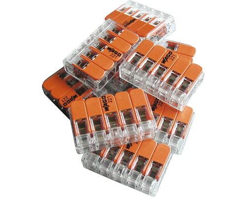 Flera Wago 221 kopplingsklämmor