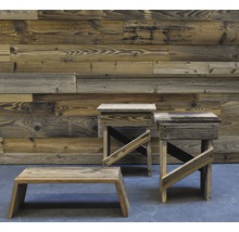 Planka BUILDIFY Vintage rustik äkta åldrat trä 80-120x20x1000 mm