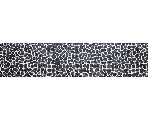 Mönster av svarta stenar för golvbeläggning