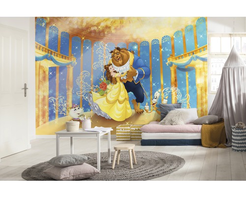 Barnrum med fotovägg Belle och odjuret