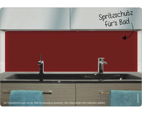 Badrumshandfat med stänkskydd