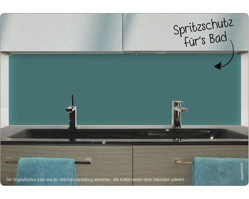 Badrum handfat med stänkskydd