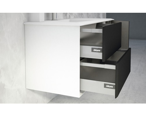 Tvättställsskåp med två öppna lådor