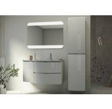 Tvättställsskåp BADEN HAUS Vague ljusgrå blank 69 cm