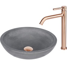 Tvättställ i betong med blandare