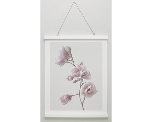 Inramad magnoliablommorbild med upphängning
