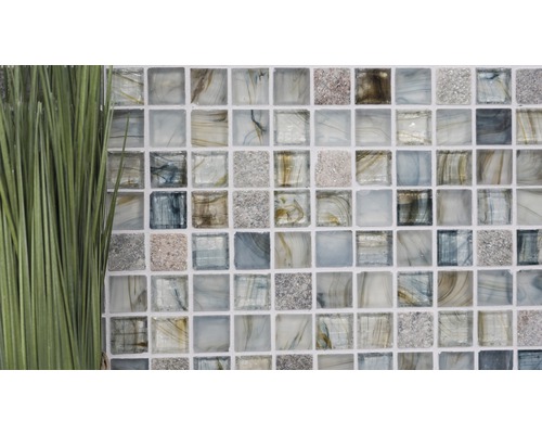 Fyrkantiga mosaikplattor för väggdekoration