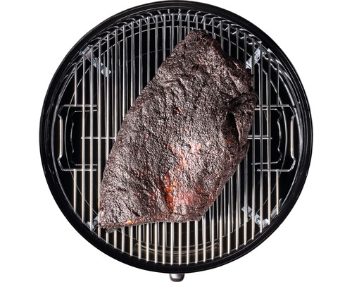 En köttbit på en grill.