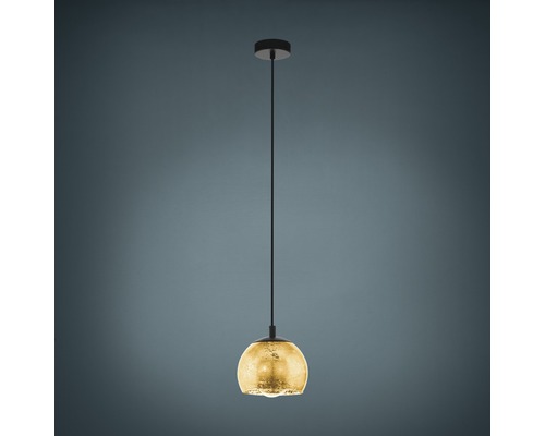 Pendellampa med rund lampskärm