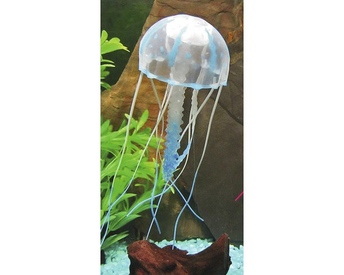 Akvariedekoration ORBIT manet blå S Akvariedekoration ORBIT manet blå S