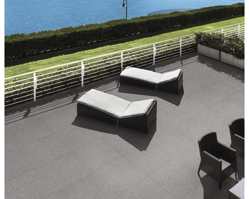 Utomhusklinker FLAIRSTONE Granitkeramik stålgrå 60 x 60 x 2 cm Utomhusklinker FLAIRSTONE Granitkeramik stålgrå 60 x 60 x 2 cm