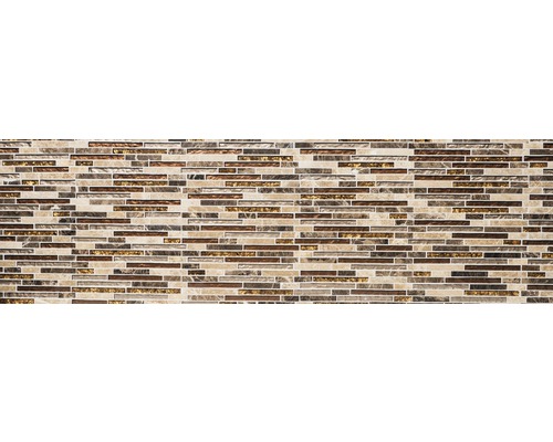 Mosaikplatta med horisontellt randigt mönster