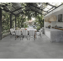 Utomhusklinker FLAIRSTONE Granitkeramik Garden titan 120x60x2 cm
