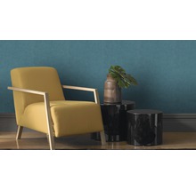 Tapet RASCH Modern Art enfärgad turkos 490091