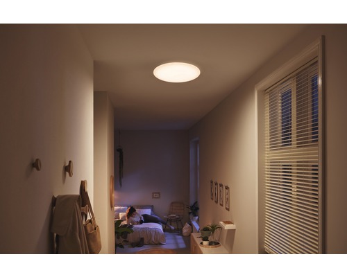 Plafond PHILIPS Moire LED 10W 2700K vit