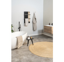 Infraröd värmepanel EUROM med handdukshållare Sani svart 48x84 cm 400 W Wi-Fi