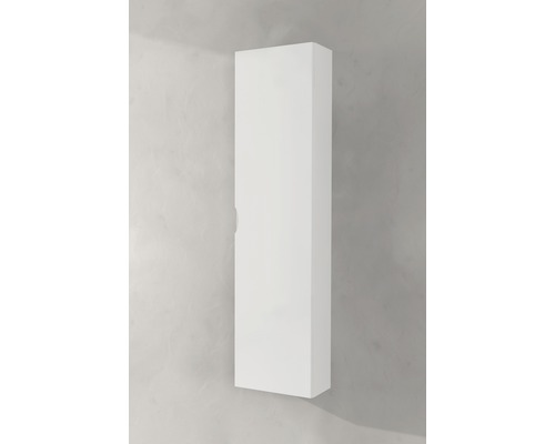 Hög badrumsskåp för väggmontering.