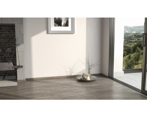 Ljust rum med grill, bild, dekoration och parkettgolv