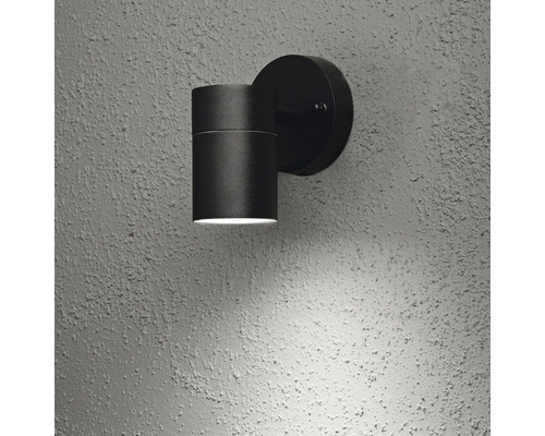 Svart vägglampa för utomhusbelysning