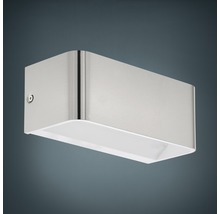 Rektangulär vägglampa i stål