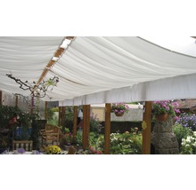 Solsegel FLORACORD polyester 330x140cm vit
