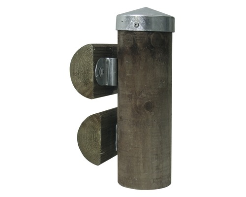 Trästaketstolpe med stolplock