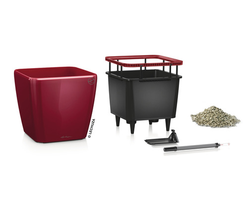 Blomlåda med bevattningssystem och tillbehör