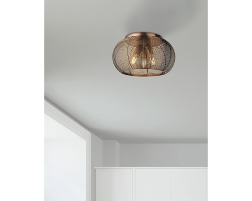 Plafond BRILLIANT Sambo 60W E27 - köp 230mm brun på