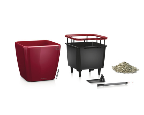 Lechuza Cube Glossy blomkruka med tillbehör