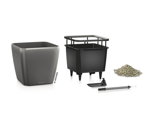 Planteringsset med insats, substrat, vattennivåindikator och tillbehör