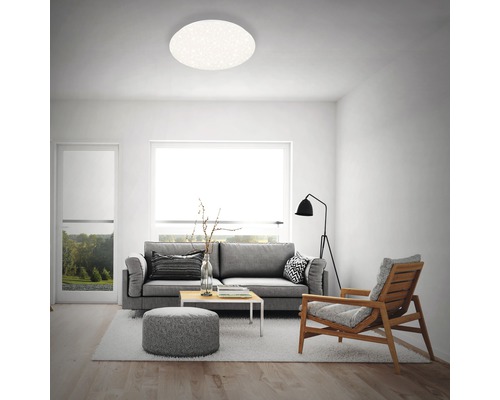 Plafond BRILONER LED stjärnhimmel 48W 4000lm 3000-6000 K HxØ 96x495mm med fjärrkontroll + nattljusfunktion CCT vit Plafond BRILONER LED stjärnhimmel 48W 4000lm 3000-6000 K HxØ 96x495mm med fjärrkontroll + nattljusfunktion CCT vit