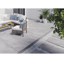 Utomhusklinker FLAIRSTONE Granitkeramik City wave grå 120x60x2 cm