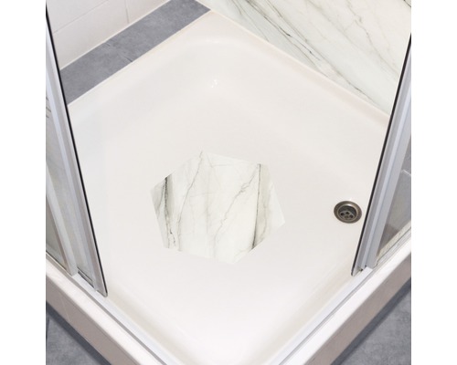 Dusch med halkskyddsinlägg inuti