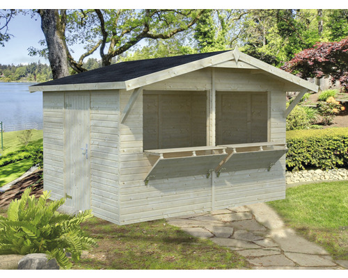 Kiosk PALMAKO Stella 8,2m² 259x323cm natur Kiosk PALMAKO Stella 8,2m² 259x323cm natur